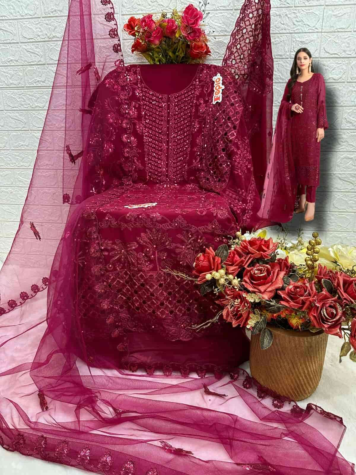 Fepic Rosemeen Embroidered Georgette Salwar Suit view 7