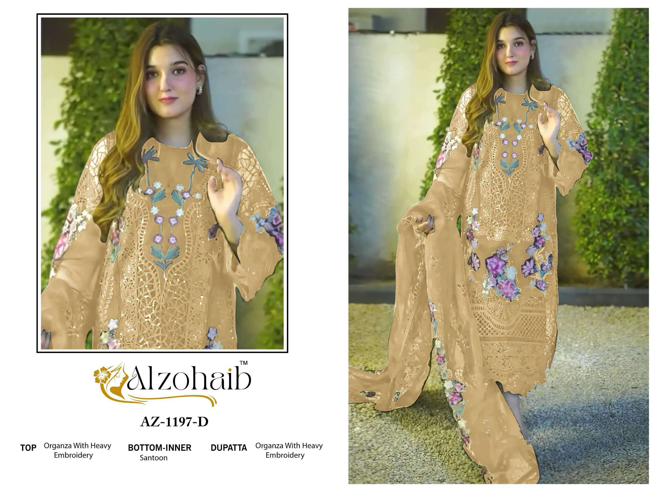 Alzohaib 1197 Colors Pakistani Suit view 4