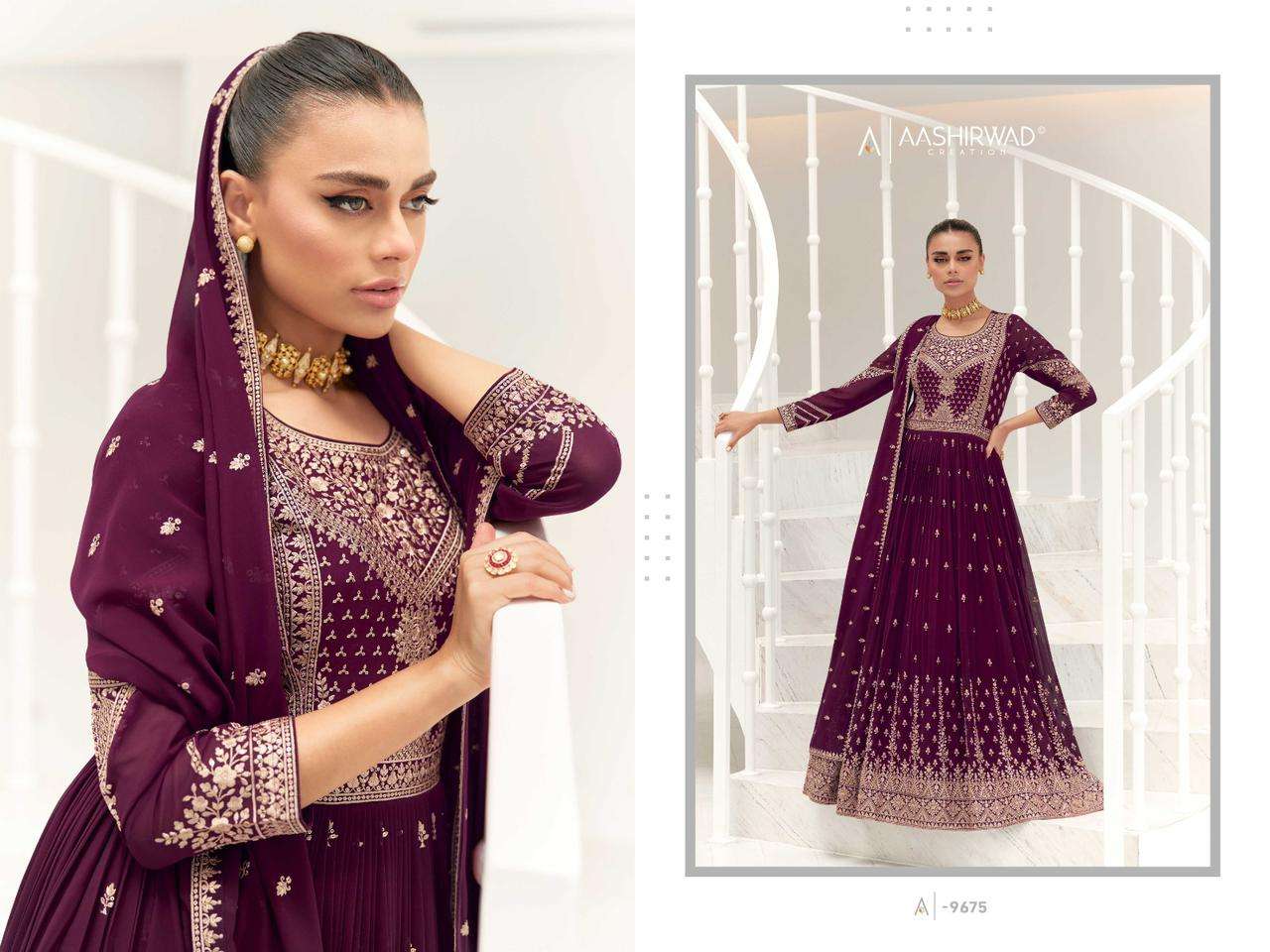 Aashirwad Gulkand taara Exclusive Ready to Wear Anarkali Suit Collection view 2