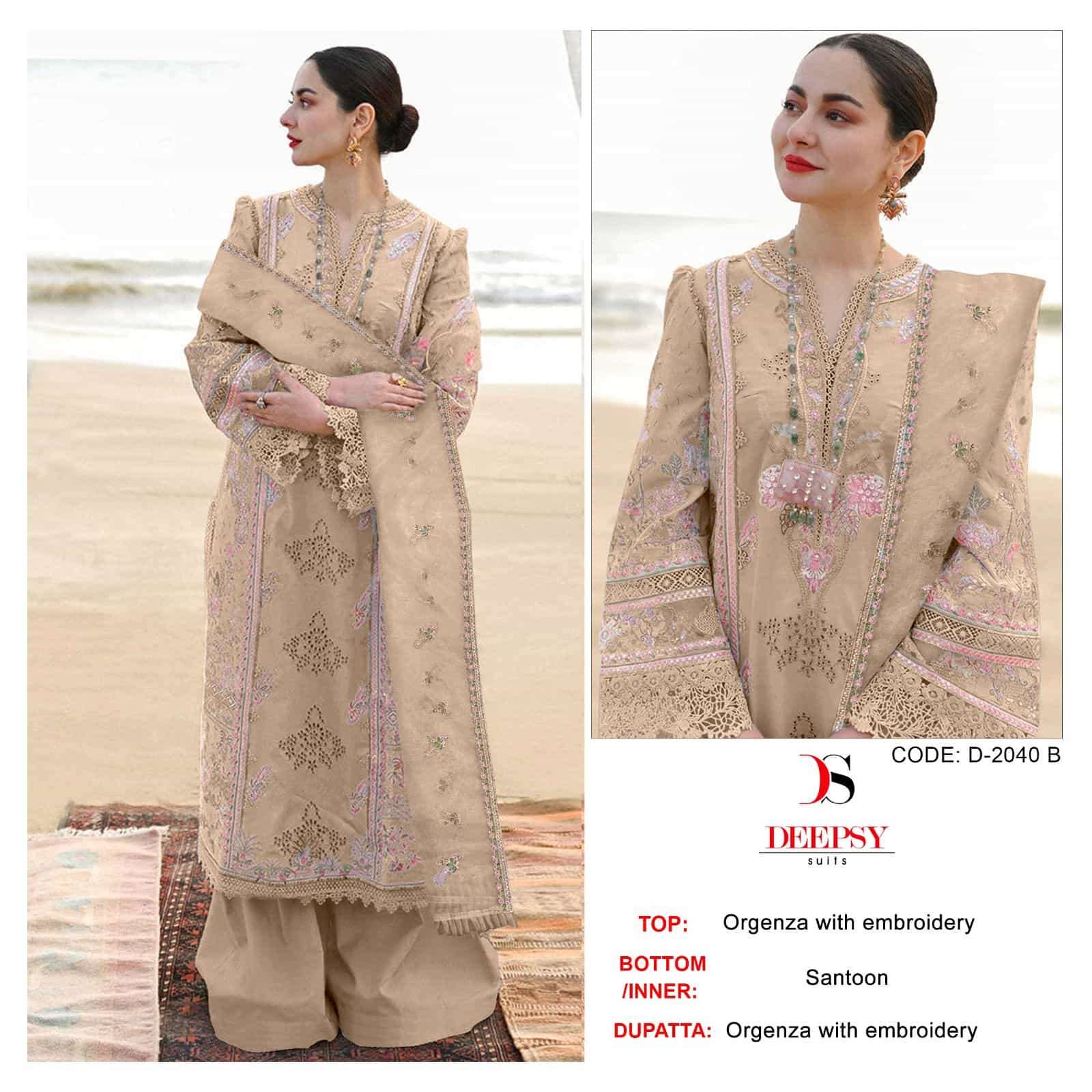 Deepsy D 2040 Colors Pakistani Style Designer Festive Wear Suit Wholesalers view 2