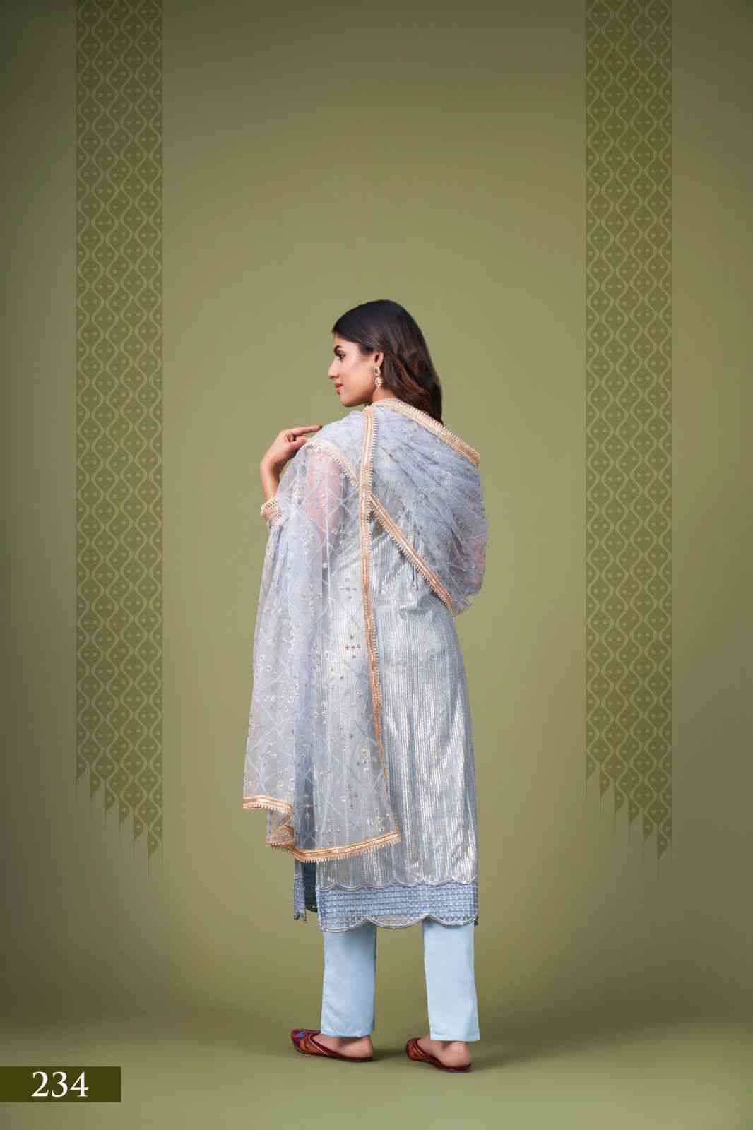 Narayani Zehra Vol 4 Designer Party Wear Straight Suit Catalog Exporter view 12