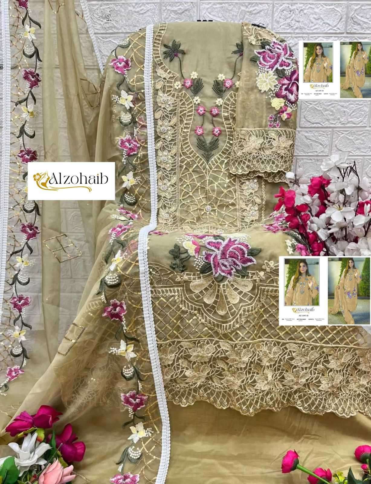 Alzohaib 1197 Colors Pakistani Suit view 8