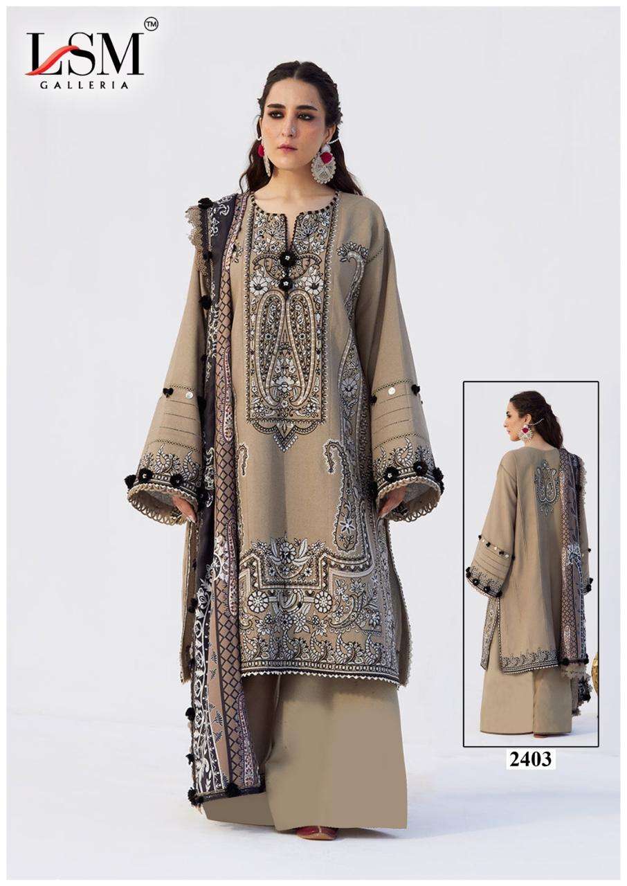 Lsm Parian Dream Vol 24 Printed Pure Lawn Dress Material view 13