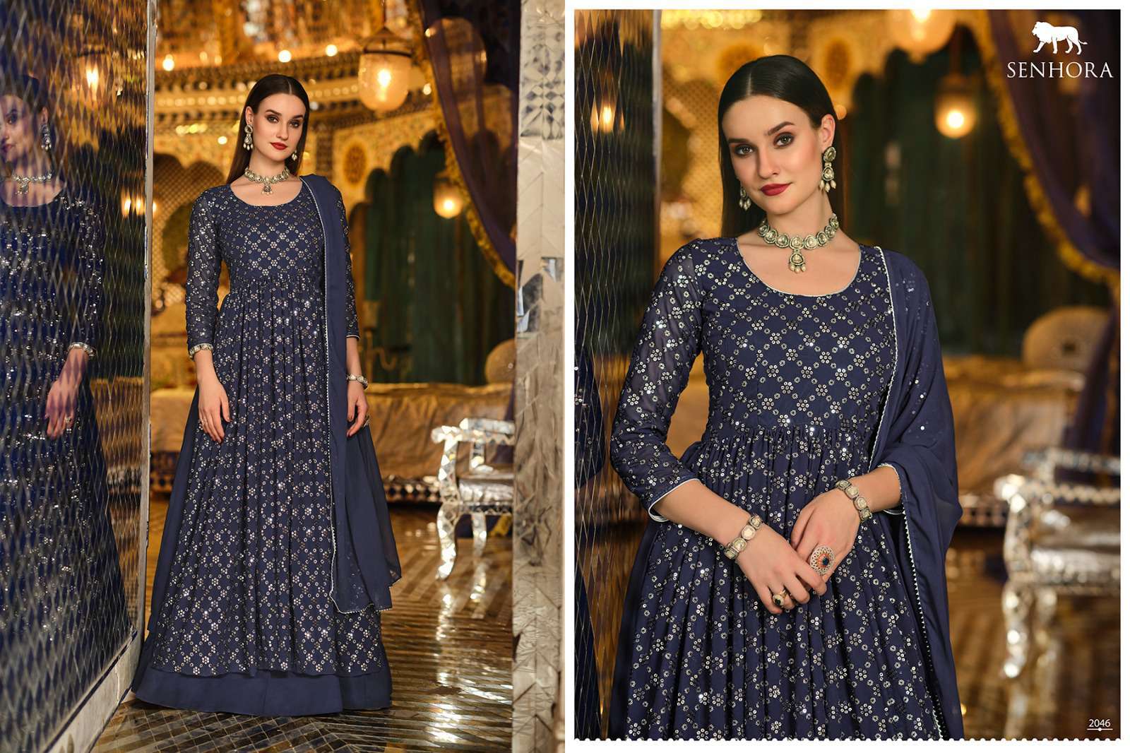Senhora Mir Vol 33 New Designer Partywear Single Suit view 9