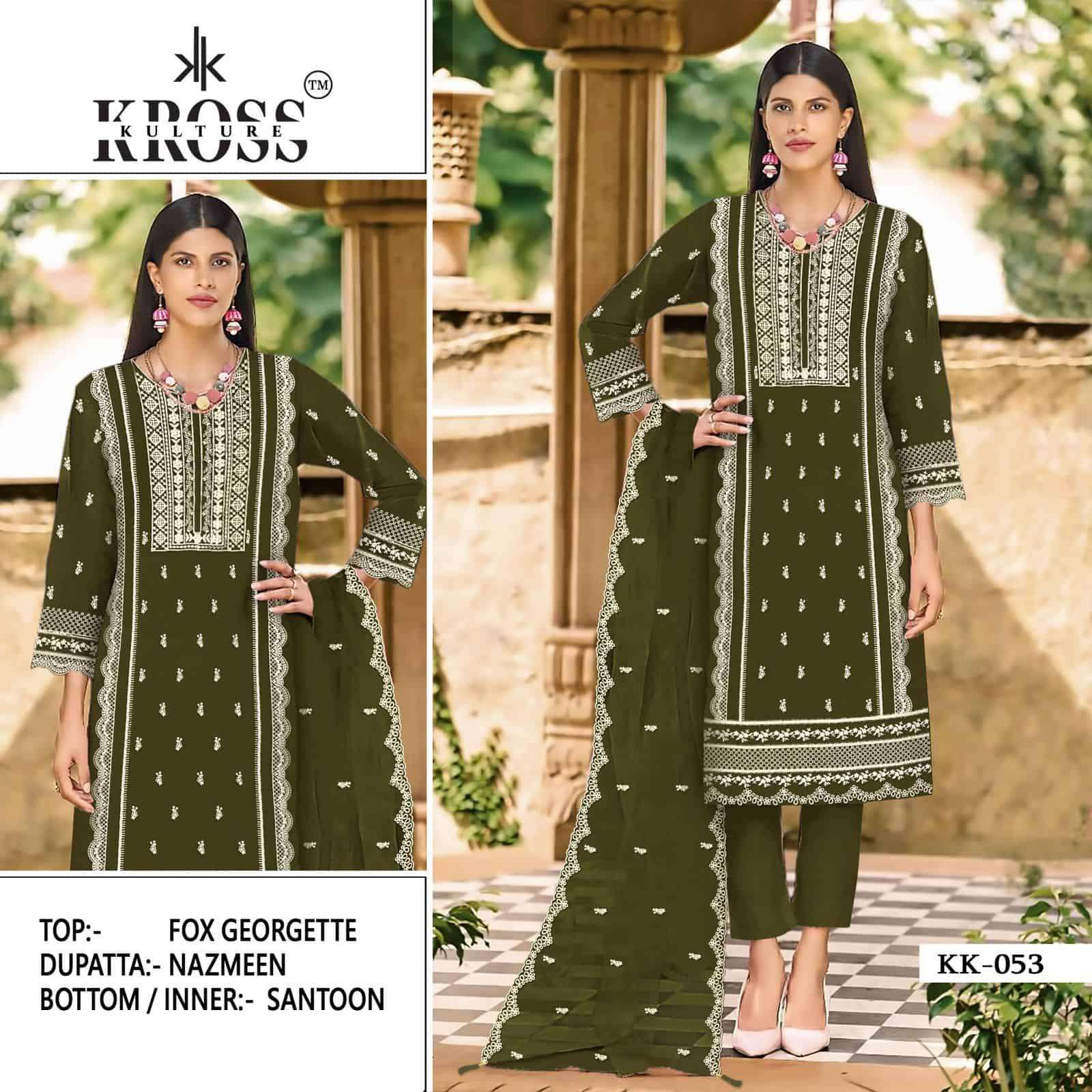 Kross Kulture KK 053 Colors Pakistani Festive Wear Style Latest Designer Suit Wholesalers view 2
