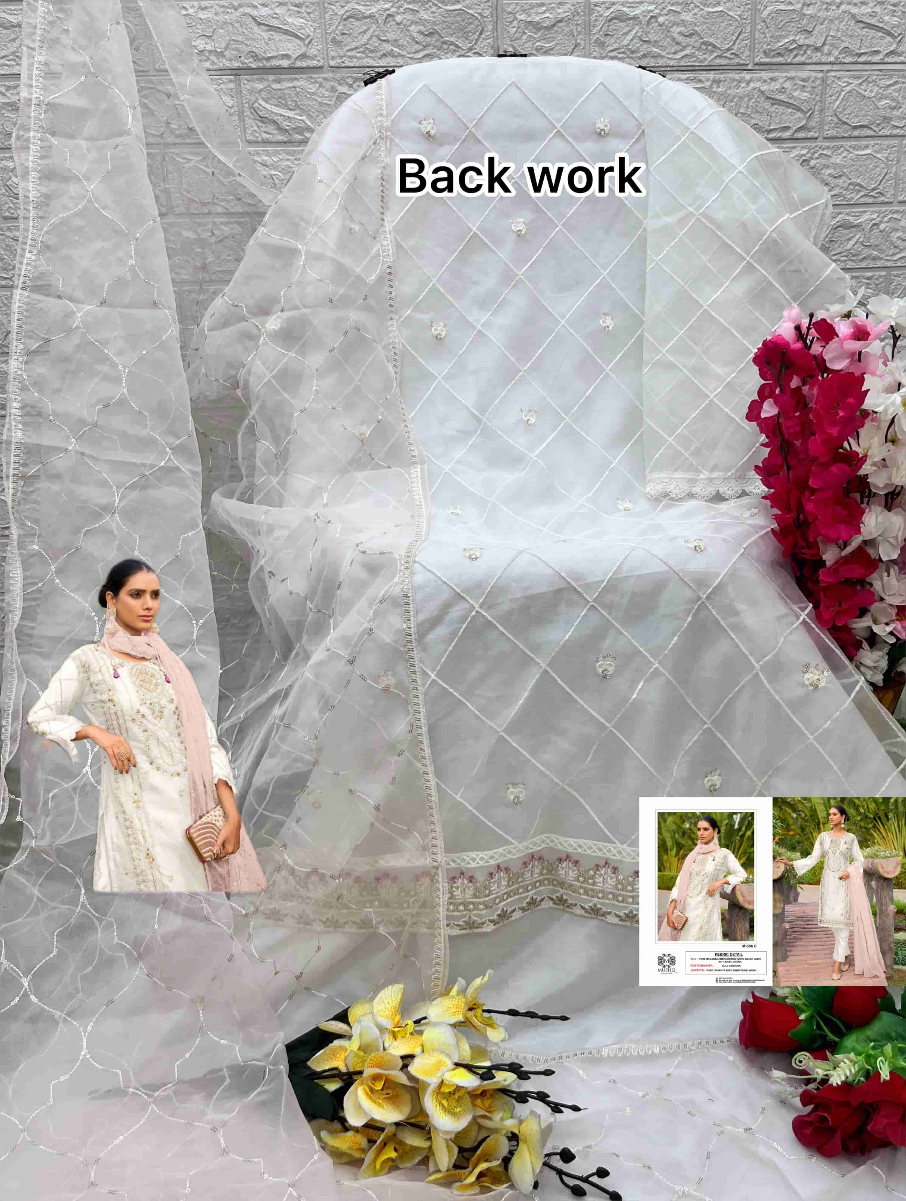 Mushq M 306 Colors Pakistani Designer Style Festive Wear Salwar Suit view 12