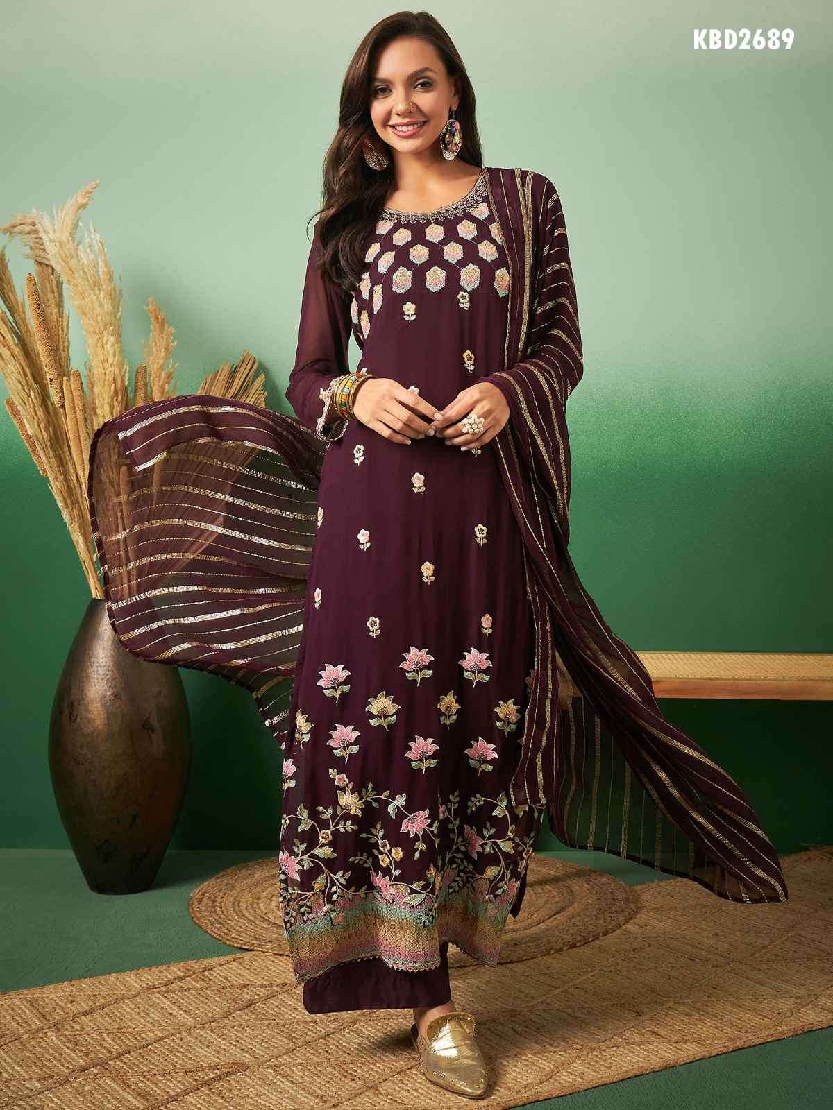 Mahotsav Hanika 2687 To 2698 Stylish Designer Georgette Suits Online Collection view 9