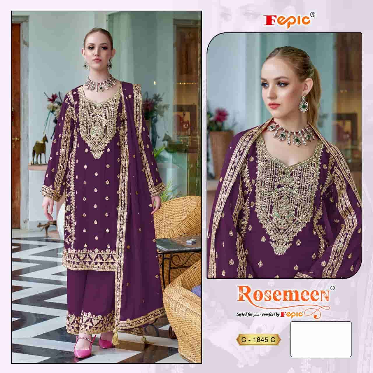 Fepic C 1845 Colors Pakistani Latest Designer Embroidered Suit Wholesalers view 3