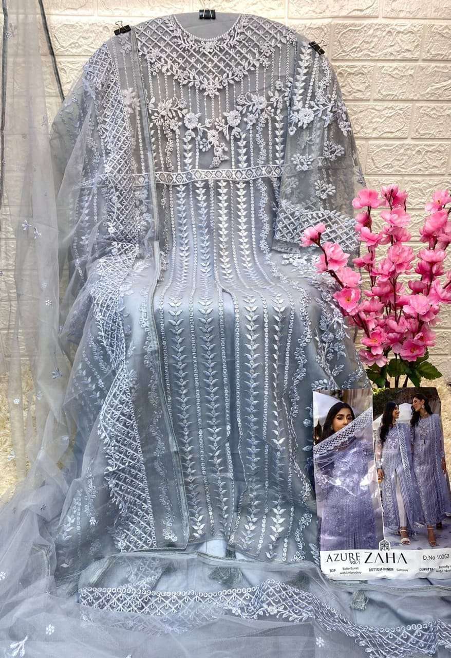Zaha Azure Vol 1 Party Wear Georgette Pakistani Suit view 3
