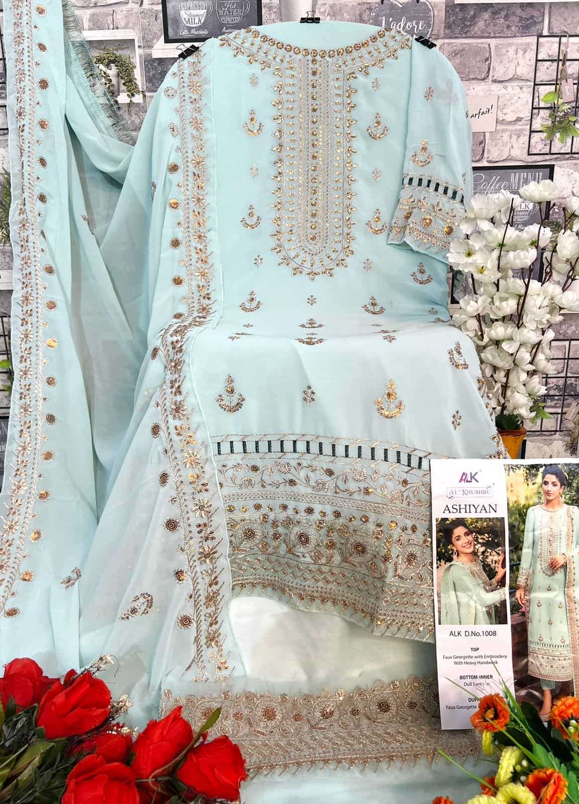 Al Khusbhu Ashiyan 1008 Georgette Suit view 2