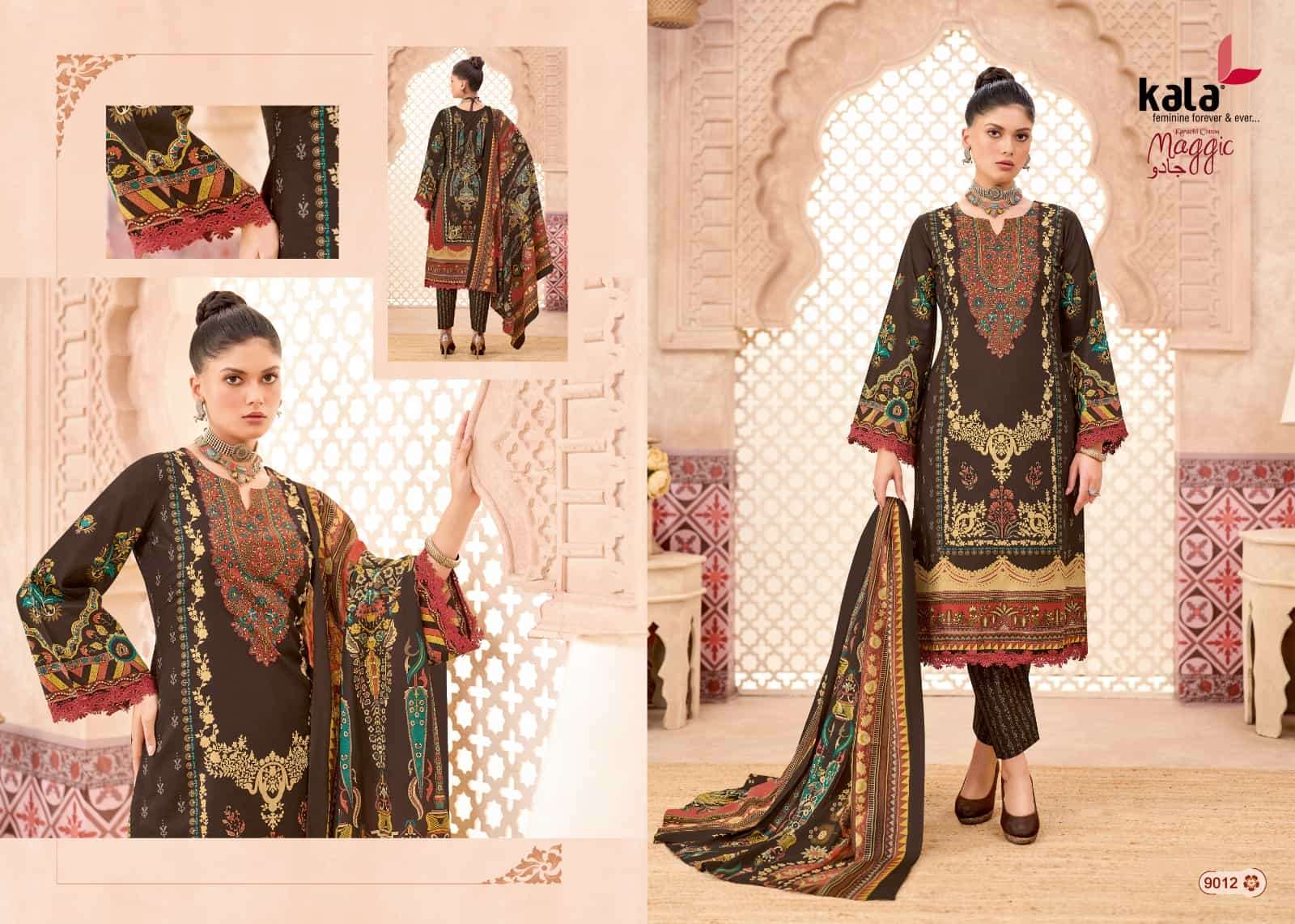 Kala Maggic Vol 24 Pure Cotton Unstitch Suit view 9
