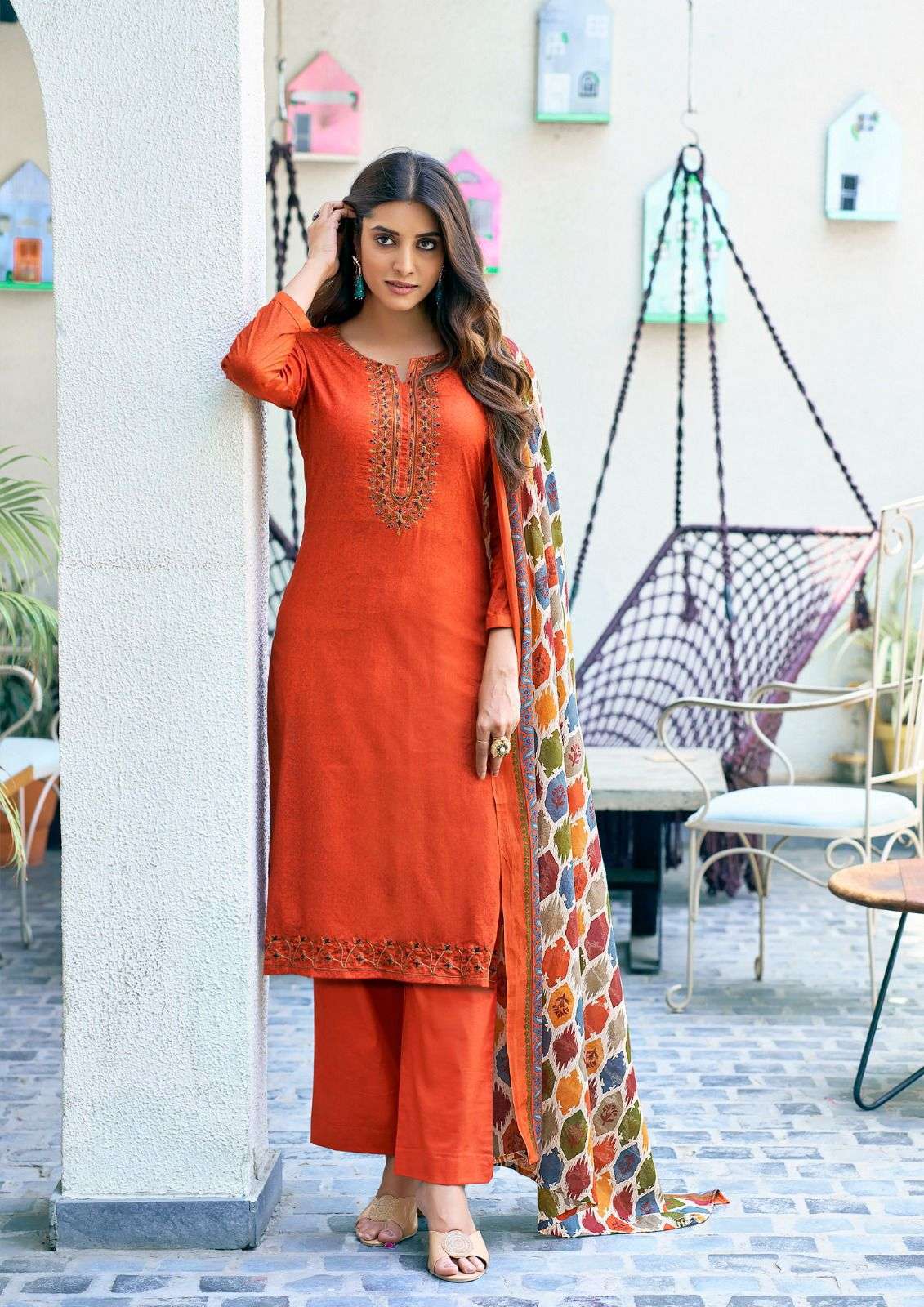 Saanvi Trends Romani Cotton Dress Material view 13