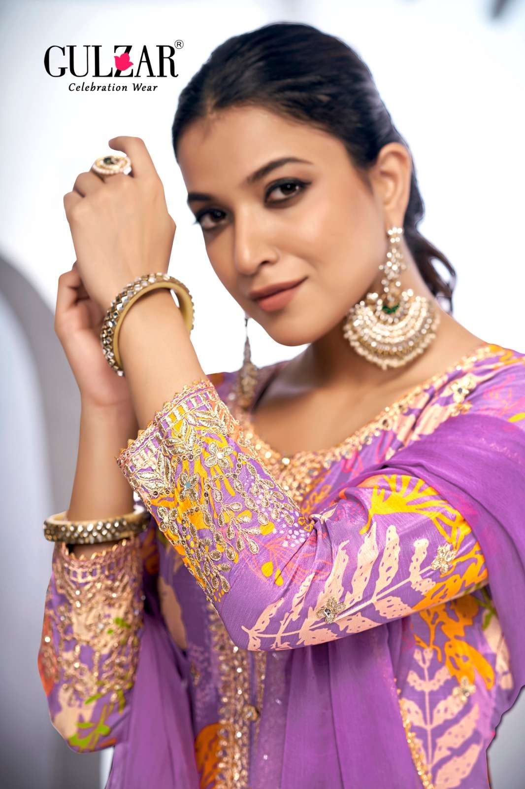 Gulzar Monisha 2101 To 2104 Designer Sharara Dress Wedding Collection view 16