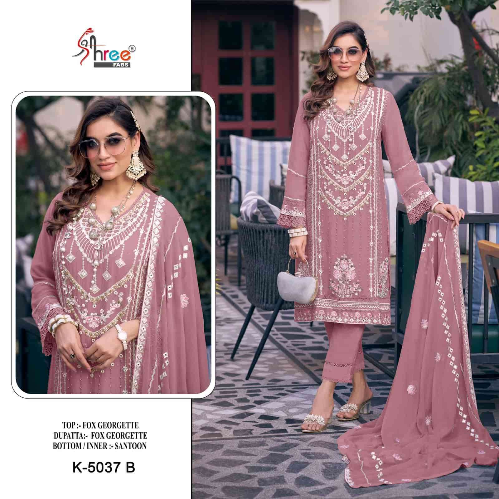Shree Fabs K 5037 Colors Pakistani Style Designer Georgette Embroidered Suit Wholesalers view 2