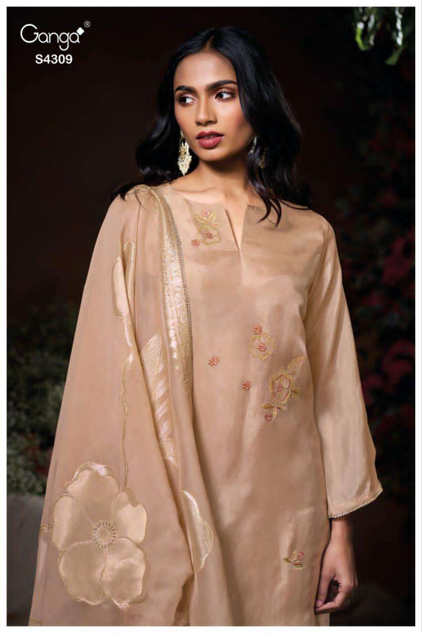 Ganga Fashion Maisha 4309 Pure Bemberg Silk Designer Suits Collection view 4