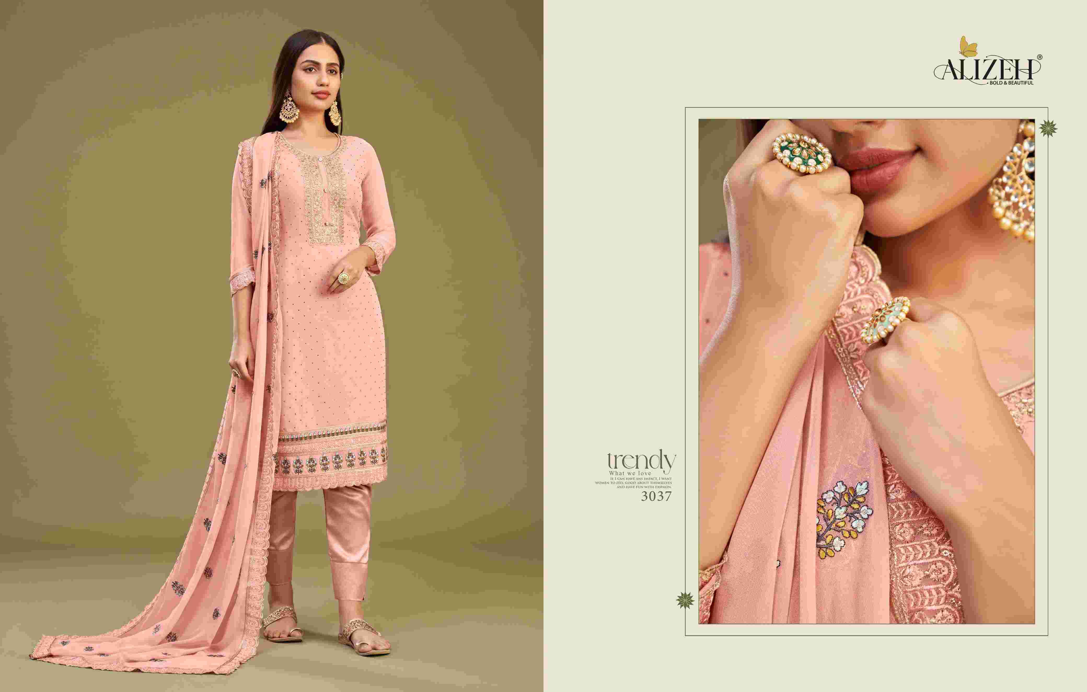 Alizeh Almora Vol 9 Festive Collection Georgette Designer Dress Exporters view 9