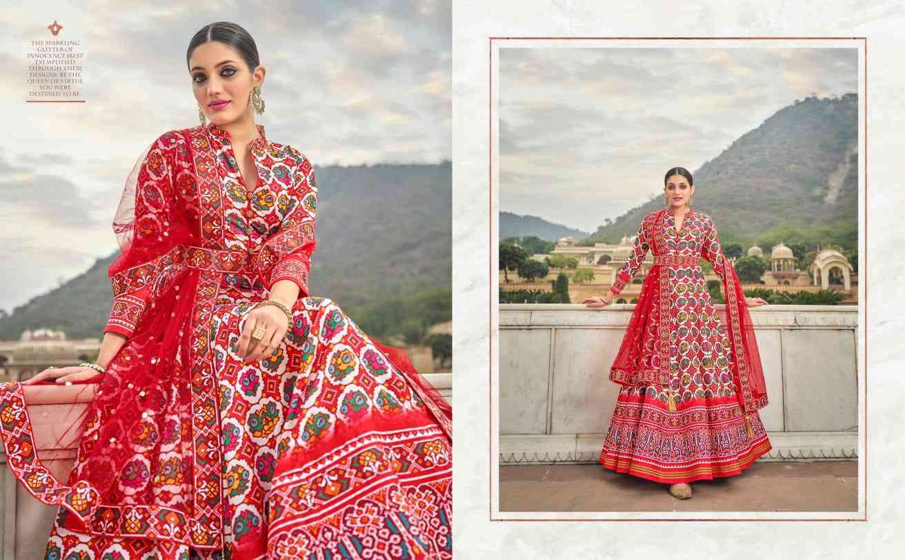 Virasat Patoal Designer Party Wear Silk Gown New Collection view 6
