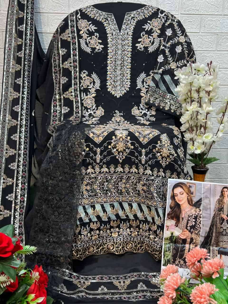 Zaha Zoya Vol 2 10287 Colors Georgette Pakistani Salwar Suit Stylish Ensemble view 12