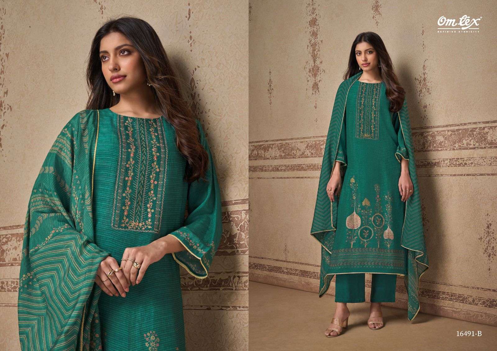 Omtex Ayla Fancy Silk Premium Ladies Dress view 5