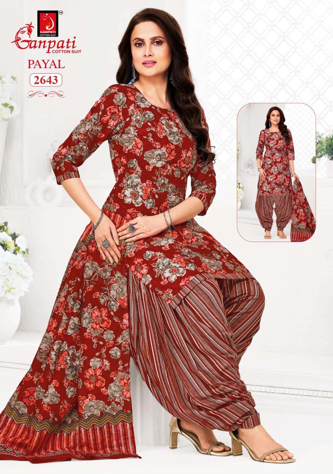 Ganpati Payal Vol 12 Pure Cotton Dress Material Catalog view 13