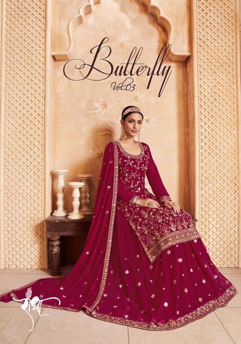 Radha Trends Butterfly Vol 3 Latest Designer Lehenga Style Dress Wedding Collection view 2