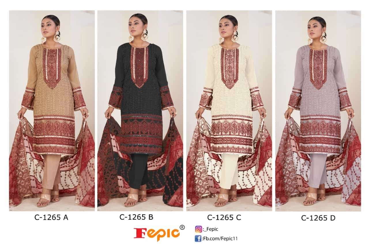 Fepic Rosemeen C 1265 Colors Pakistani Festive Wear Designer Salwar Suit Wholesalers view 5