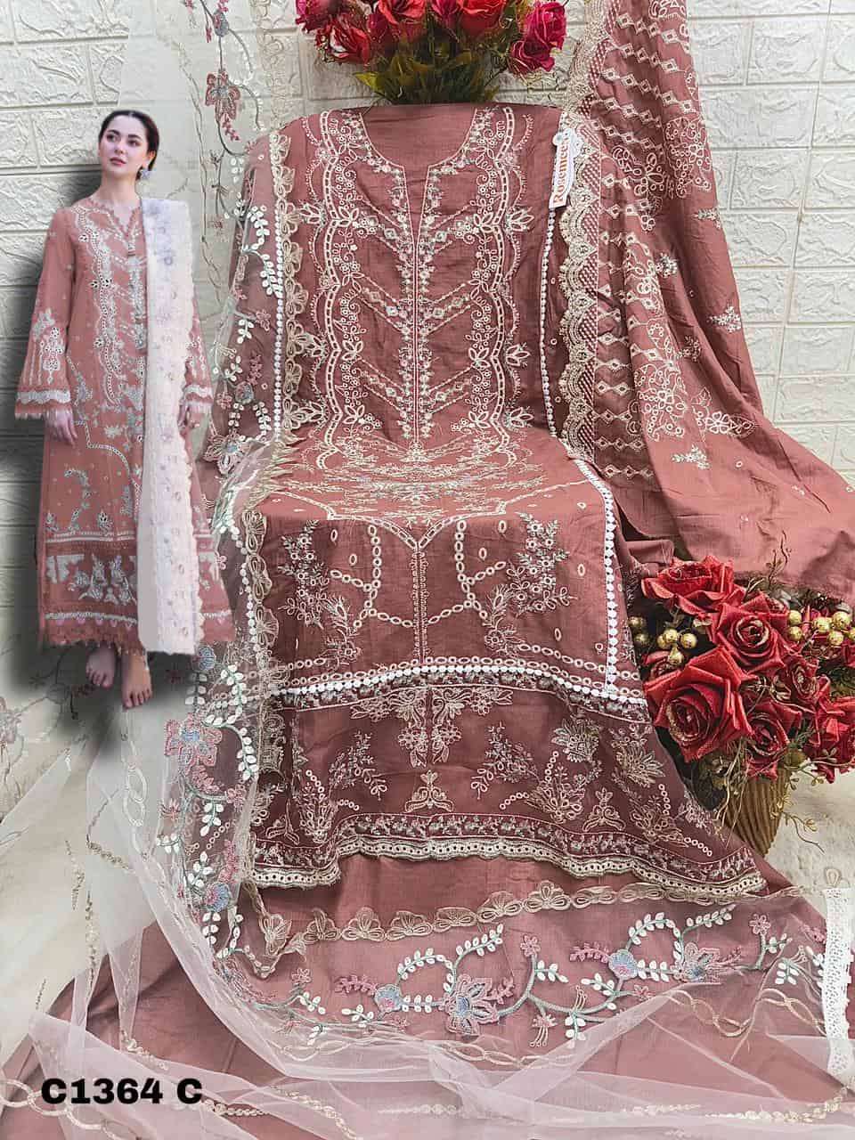 Fepic C 1364 Colors Luxurious Cotton Pakistani Salwar Suit Selection view 5