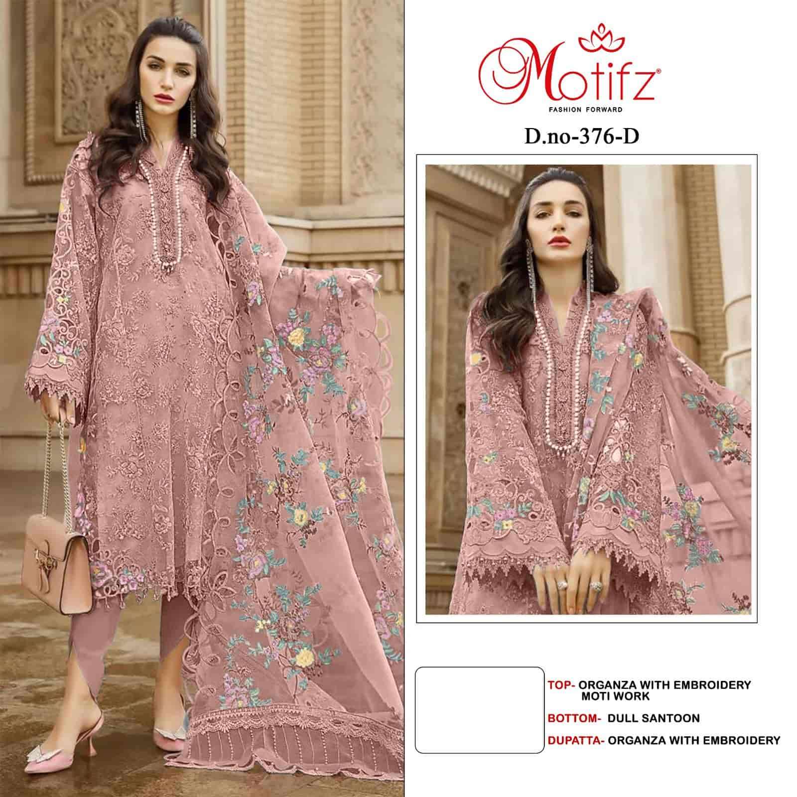 Motifz 376 Colors Party Wear Style Latest New Designs Salwar Suit Wholesalers view 5