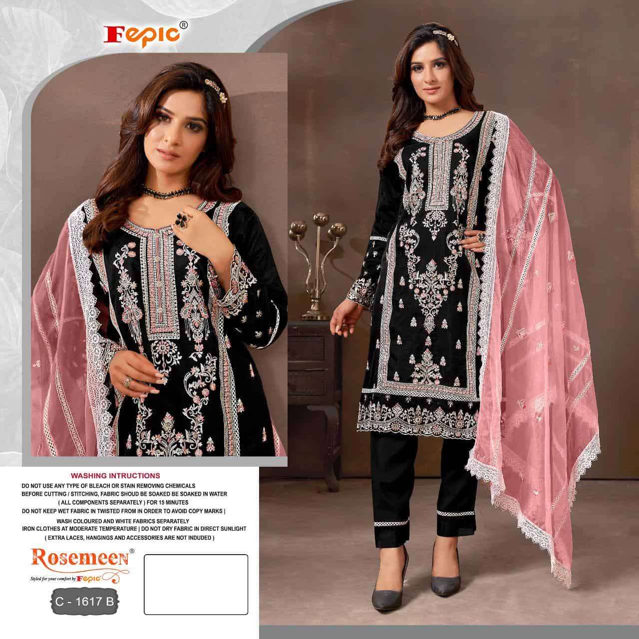Fepic C 1617 Colors Pakistani Festive Wear Style Salwar Suit Online view 3