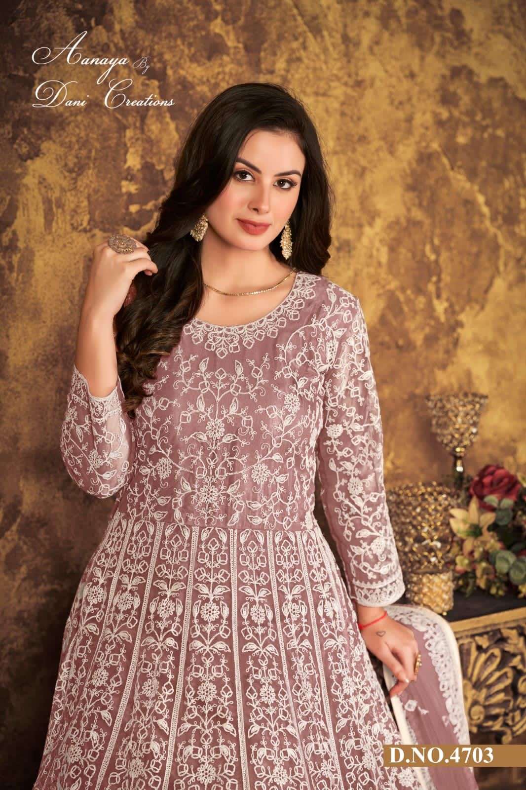 Aanaya Vol 147 Designer Party Wear Net Anarkali Gown view 5