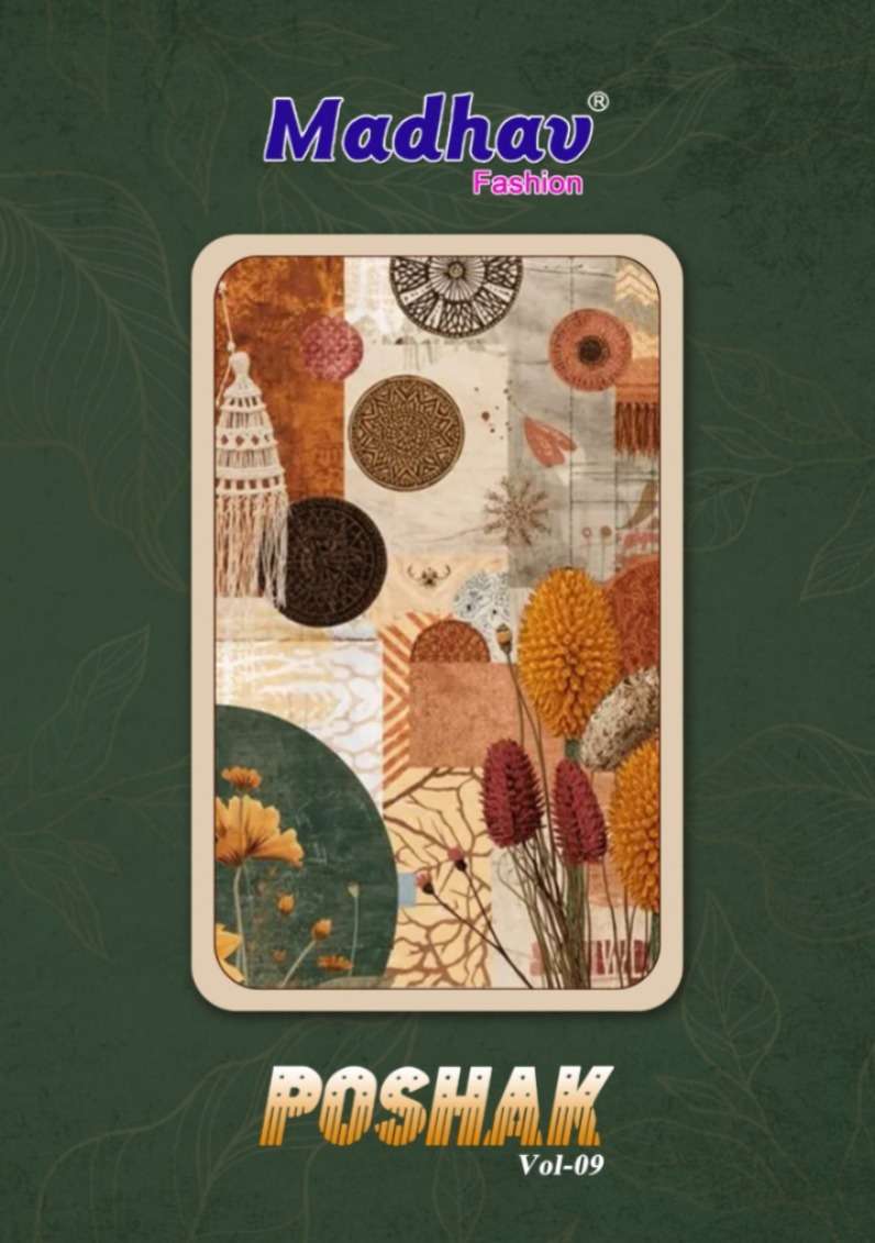 Madhav Fashion Poshak Vol 9 Unstitch Cotton Ladies Suit view 6