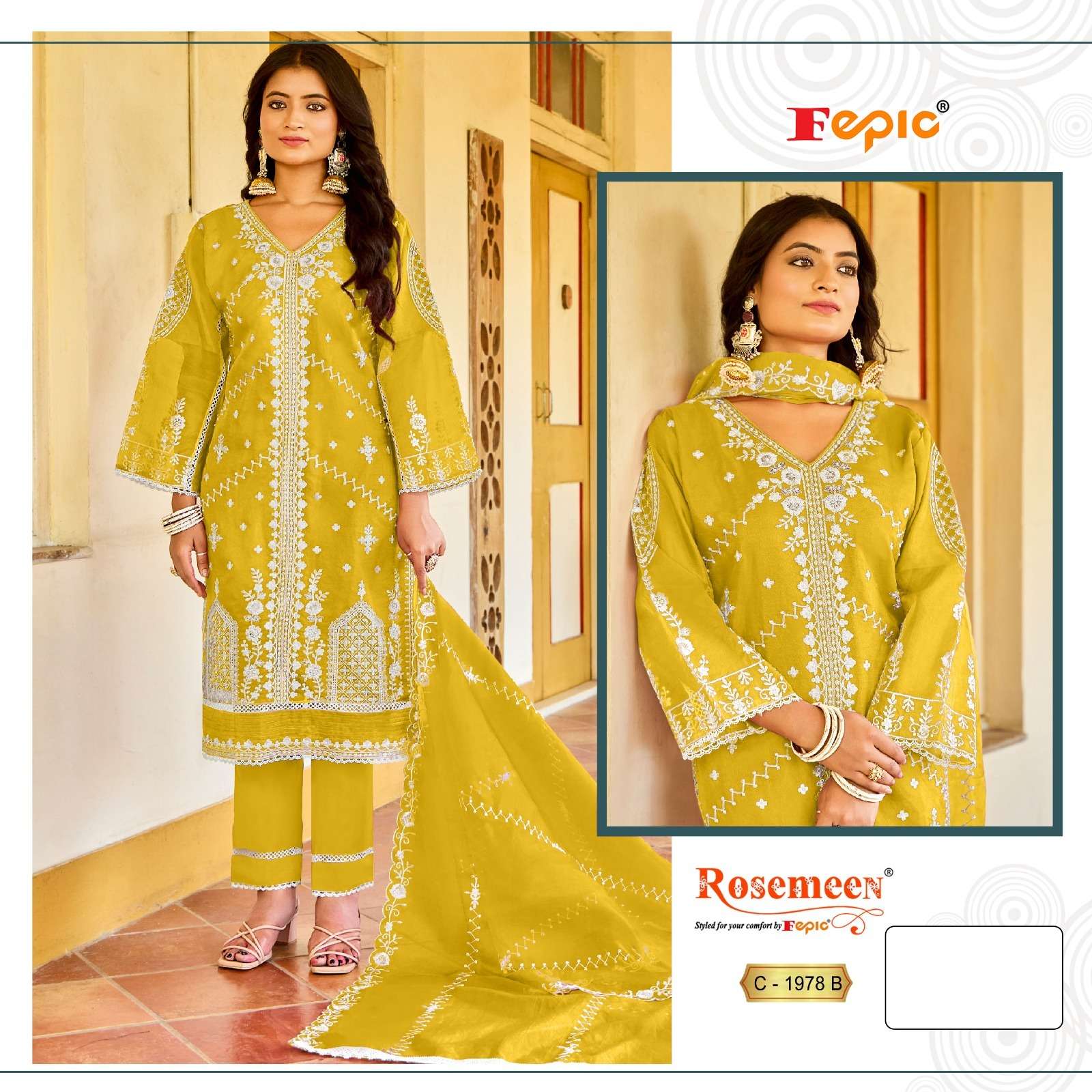 Fepic C 1978 Colors With Pakistani Suit And Salwar Collection view 3