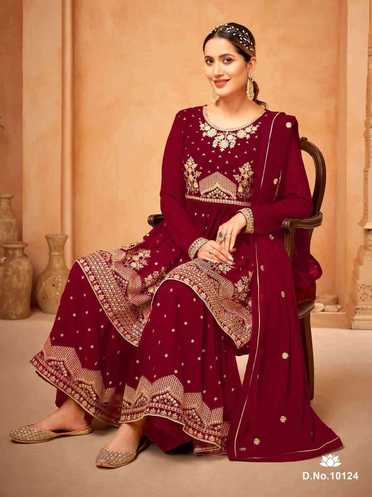 Anjubaa Vol 12 Fancy Party Wear Sharara Suit view 7