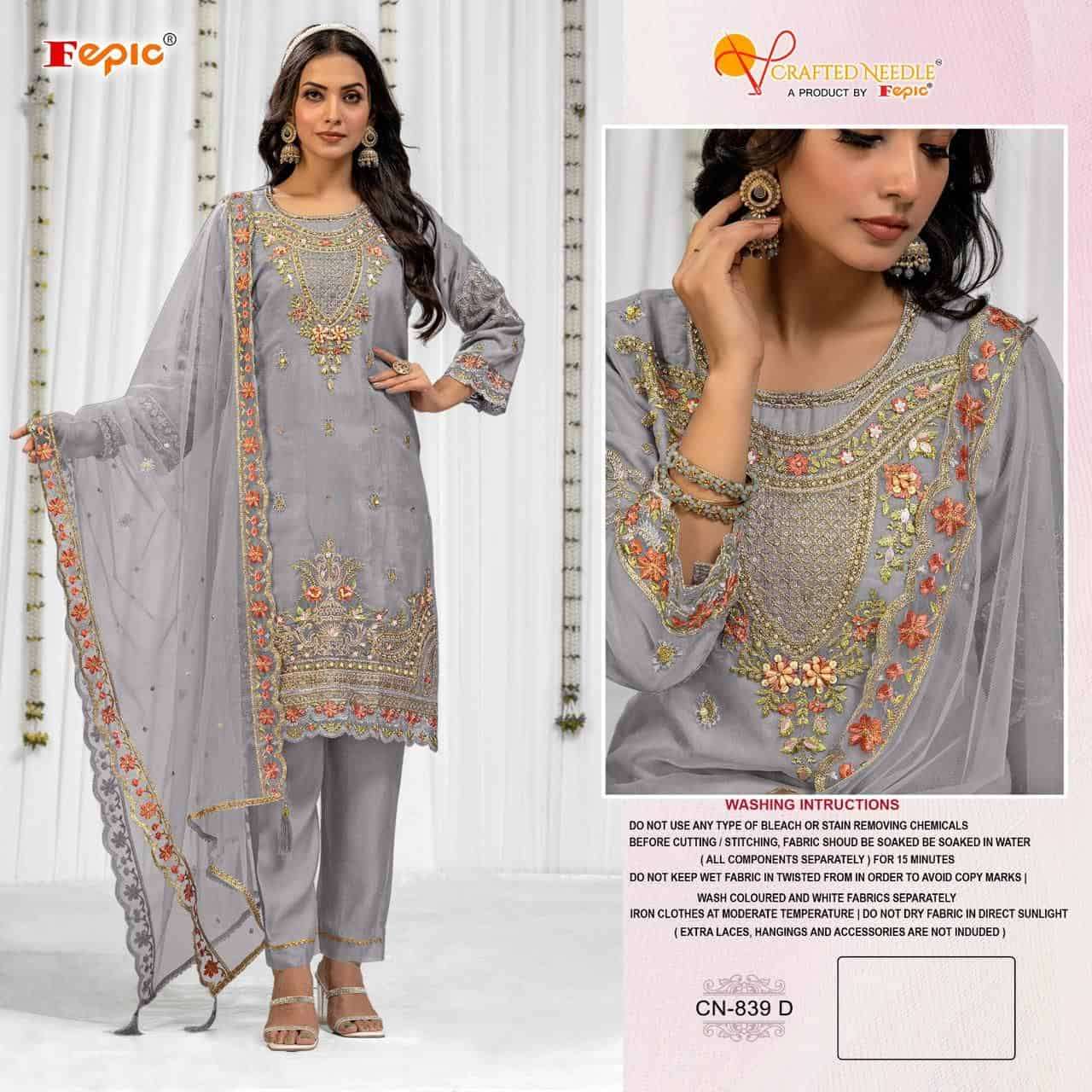 Crafted Needle Cn 839 By Fepic Ready To Wear Pakistani Style Collection view 4