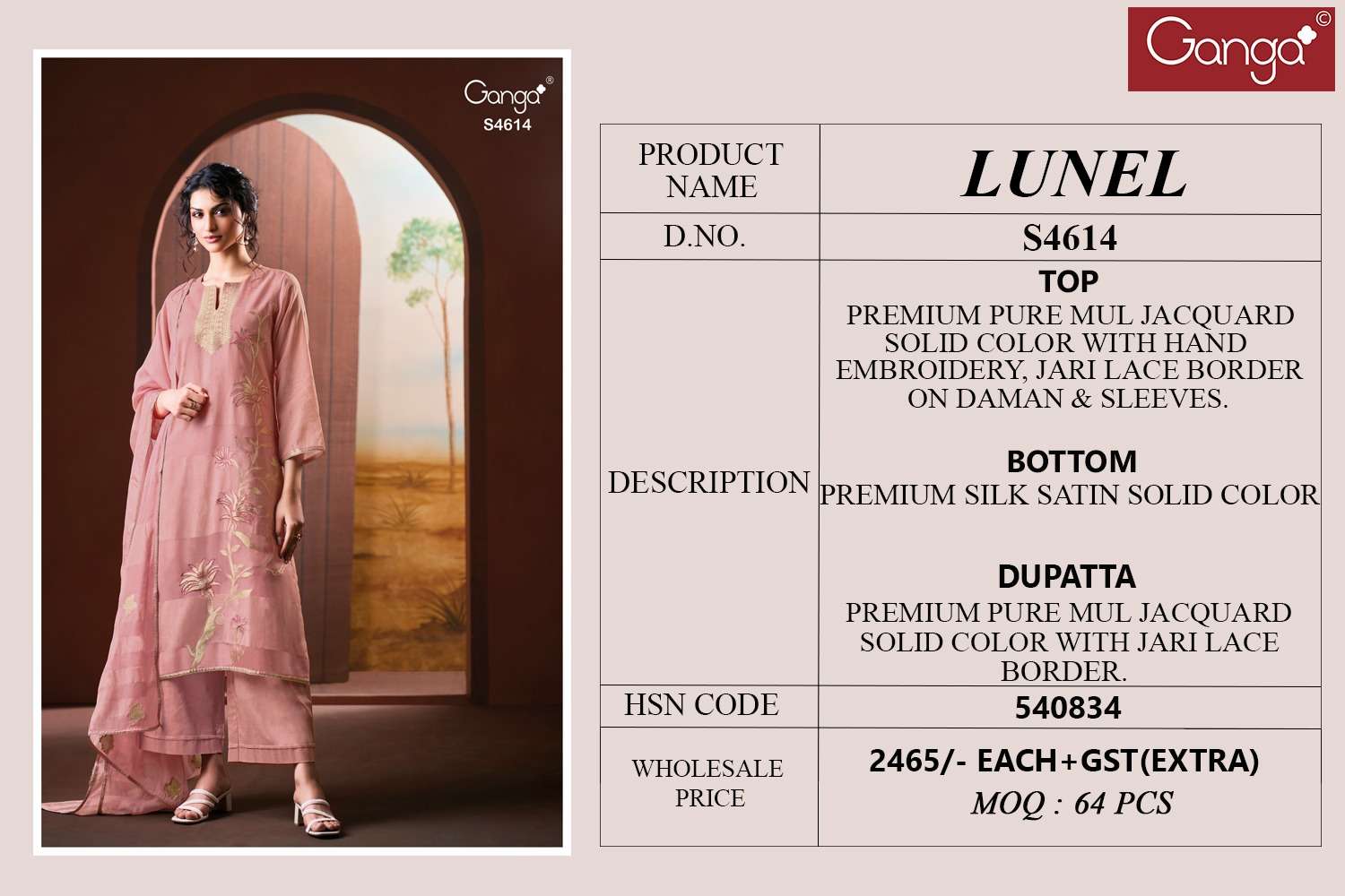 Ganga Fashion Lunel 4614 Exclusive Collection view 3