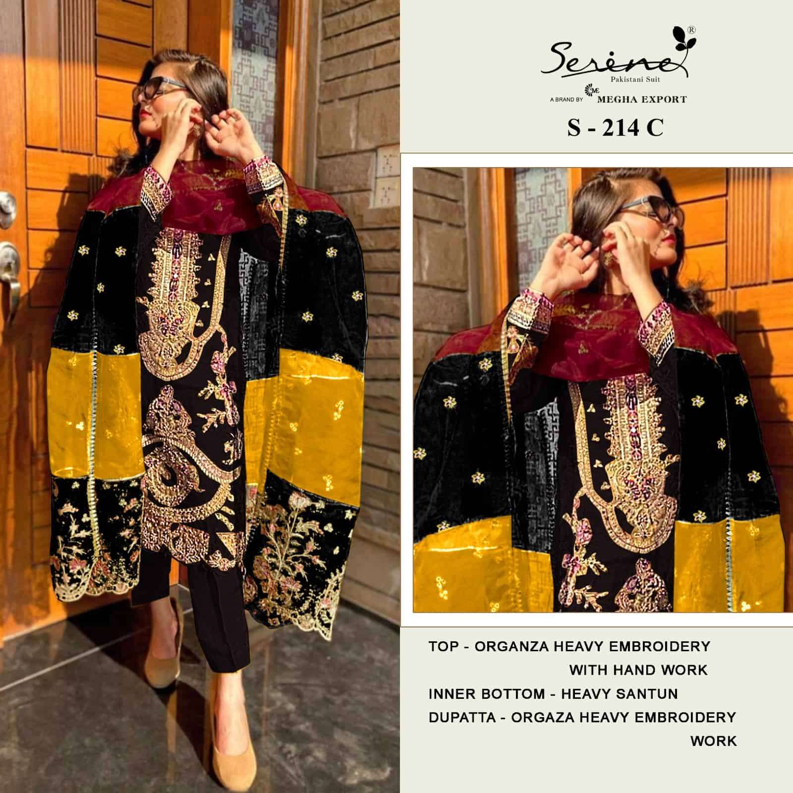Megha Export S 214 Colors Pakistani Festive Wear Style Designer Embroidered Suit view 5