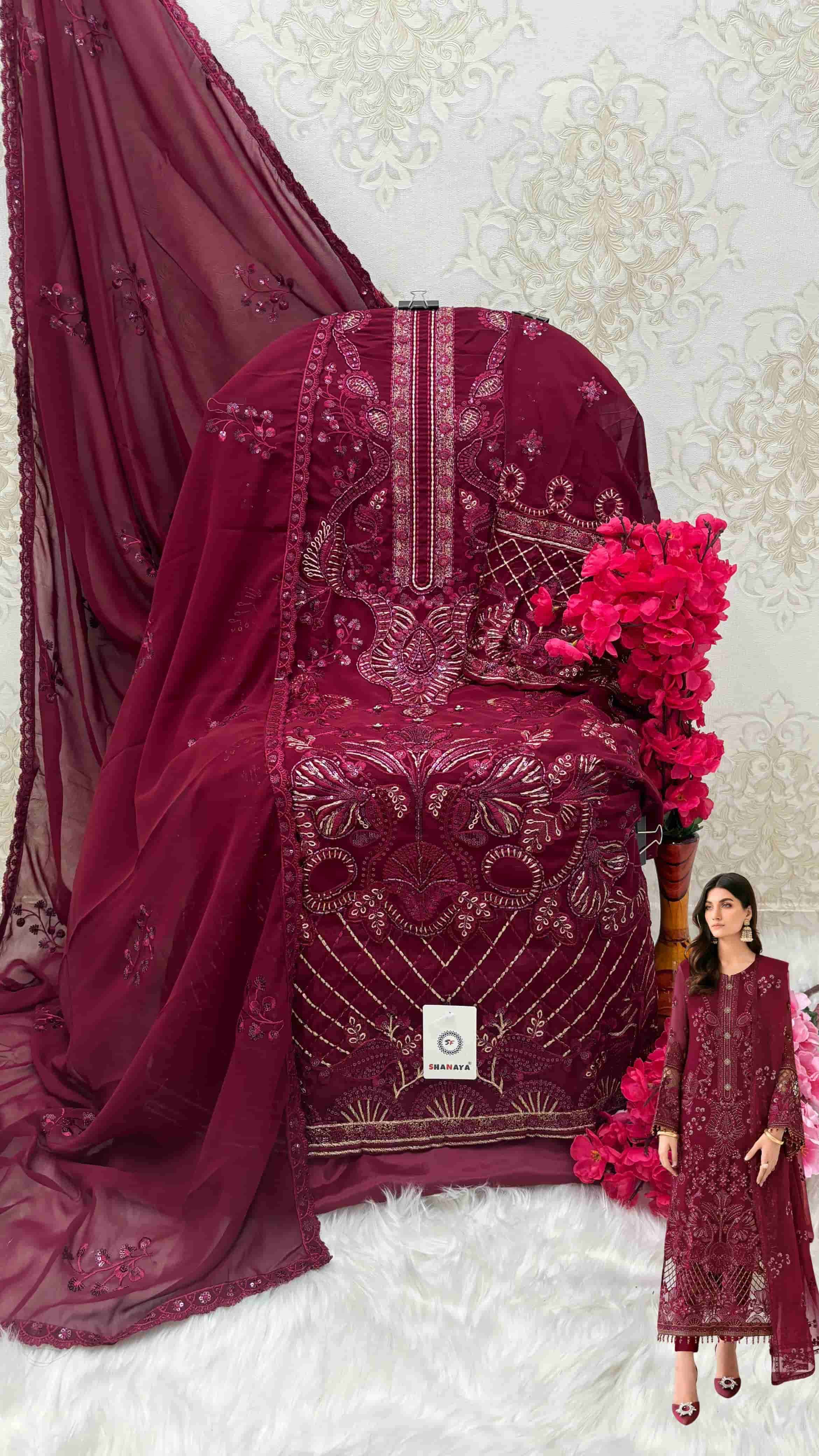 Shanaya S 170 Festive Unstitched Dress view 2