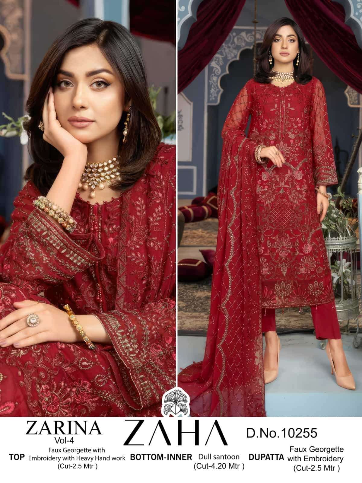 Zaha Zarina Vol-4 Designer Salwar Suit 10255