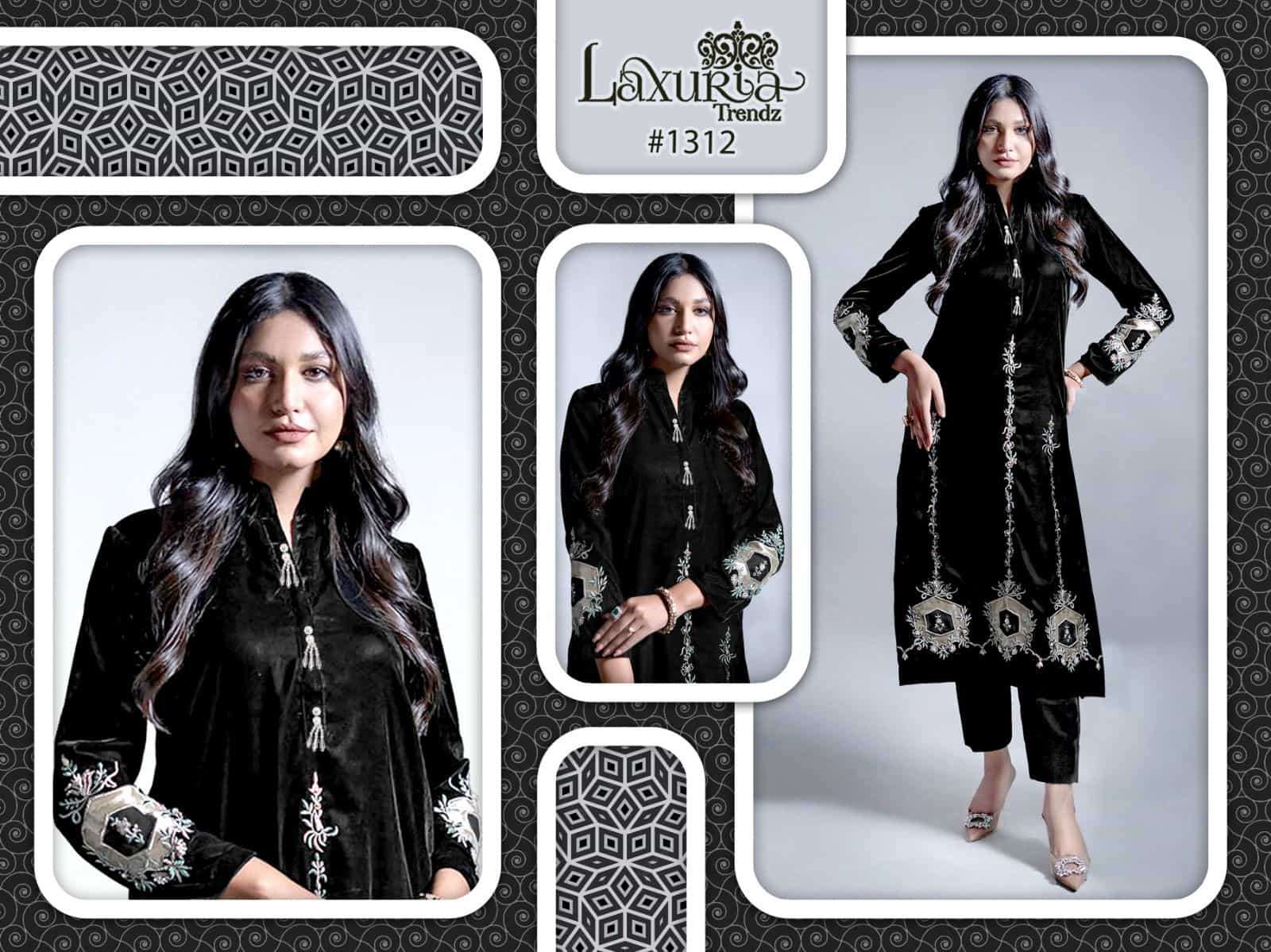 Laxuria Trends 1312 Pakistani Fancy Designer Readymade Winter Wear Collection