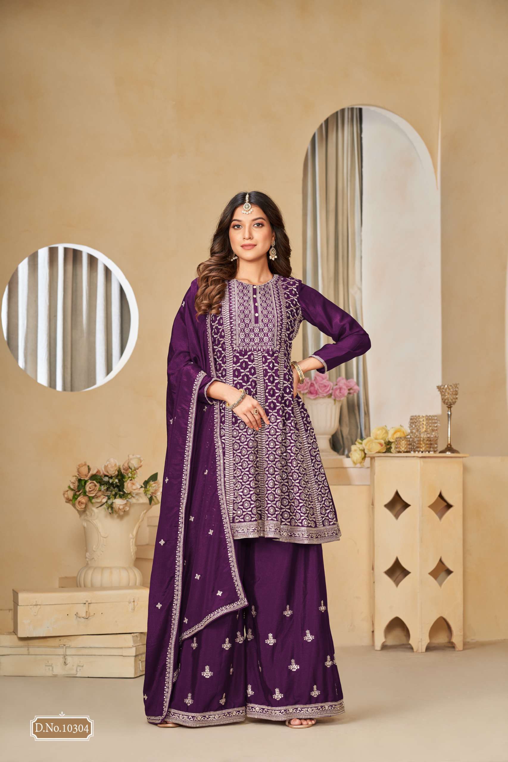 Anjubaa Vol 30 10301 To 10304 Exclusive Sharara Style Dress Festive Collection view 3