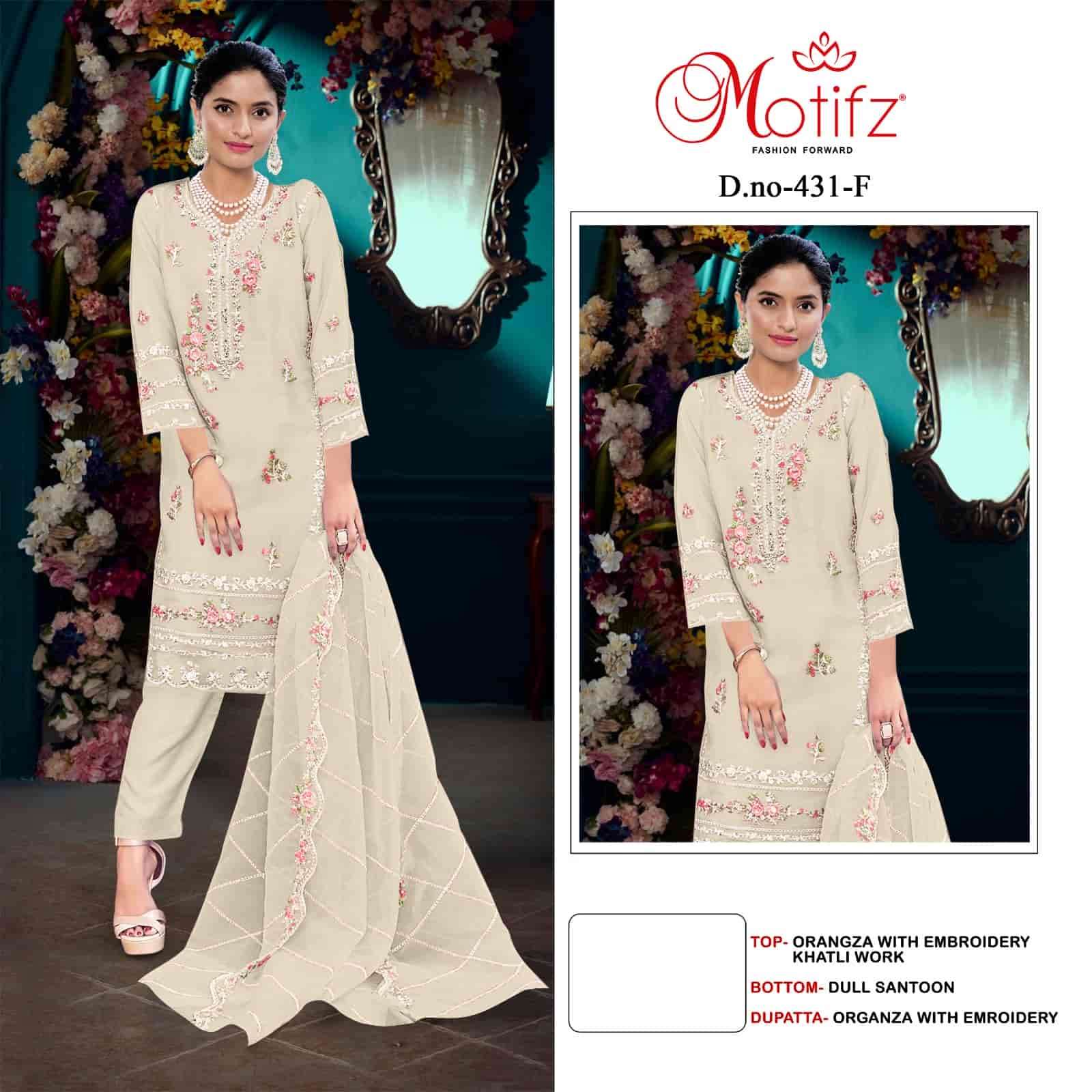 Motifz 431 Colors Pakistani Festive Wear Style Designer Salwar Suit Wholesalers view 2