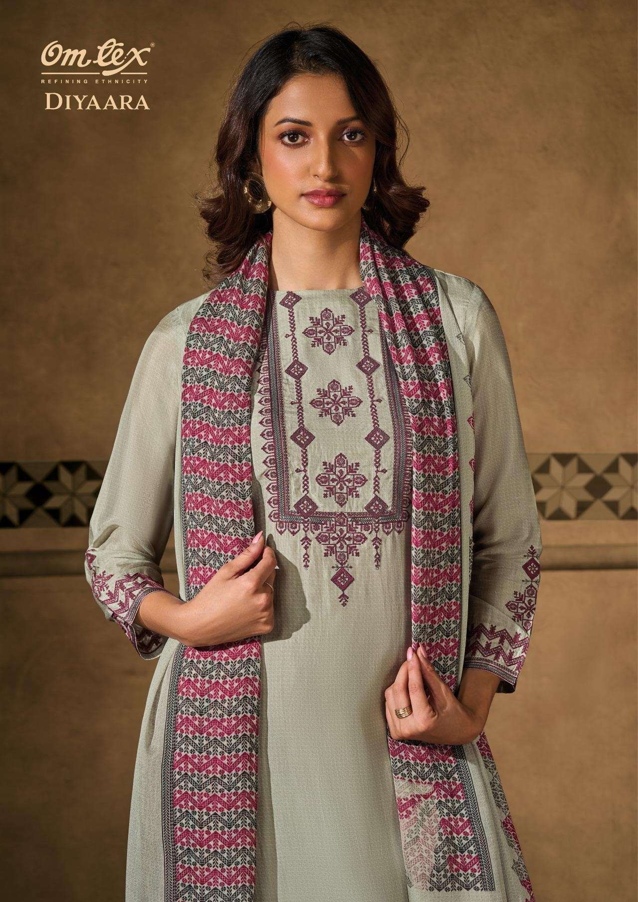 Omtex Diyaara Fancy Silk Premium Designs Ladies Suit Collection view 2