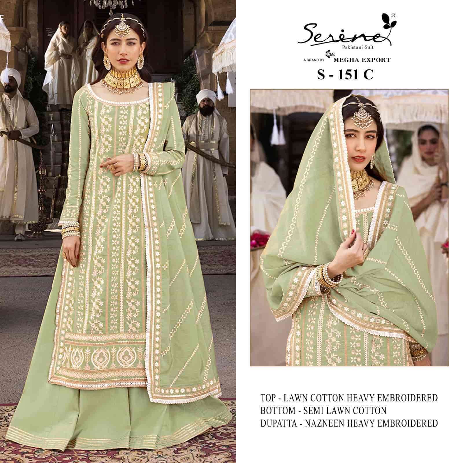 Serine S 151 Colors Pakistani Party Wear Style Designer Suit Wholasaler view 4