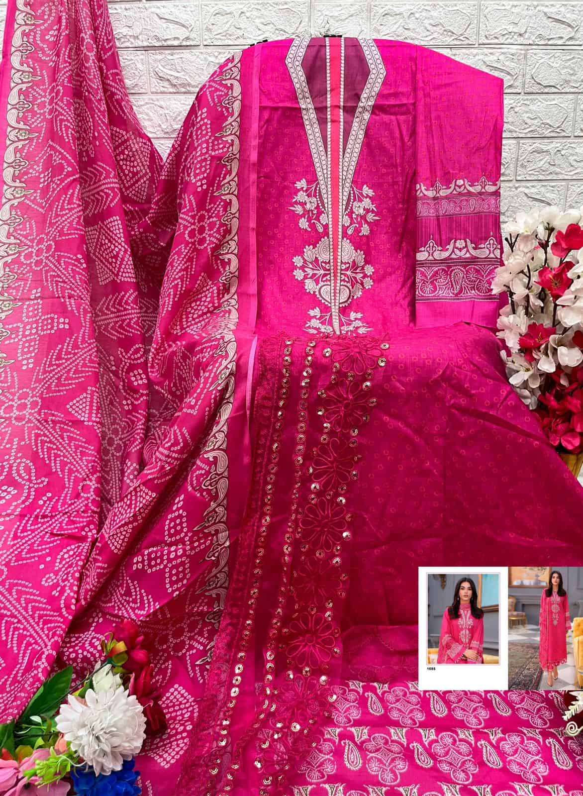 Aasha Designer Sana Safinaz Muslin Cotton Suit view 3