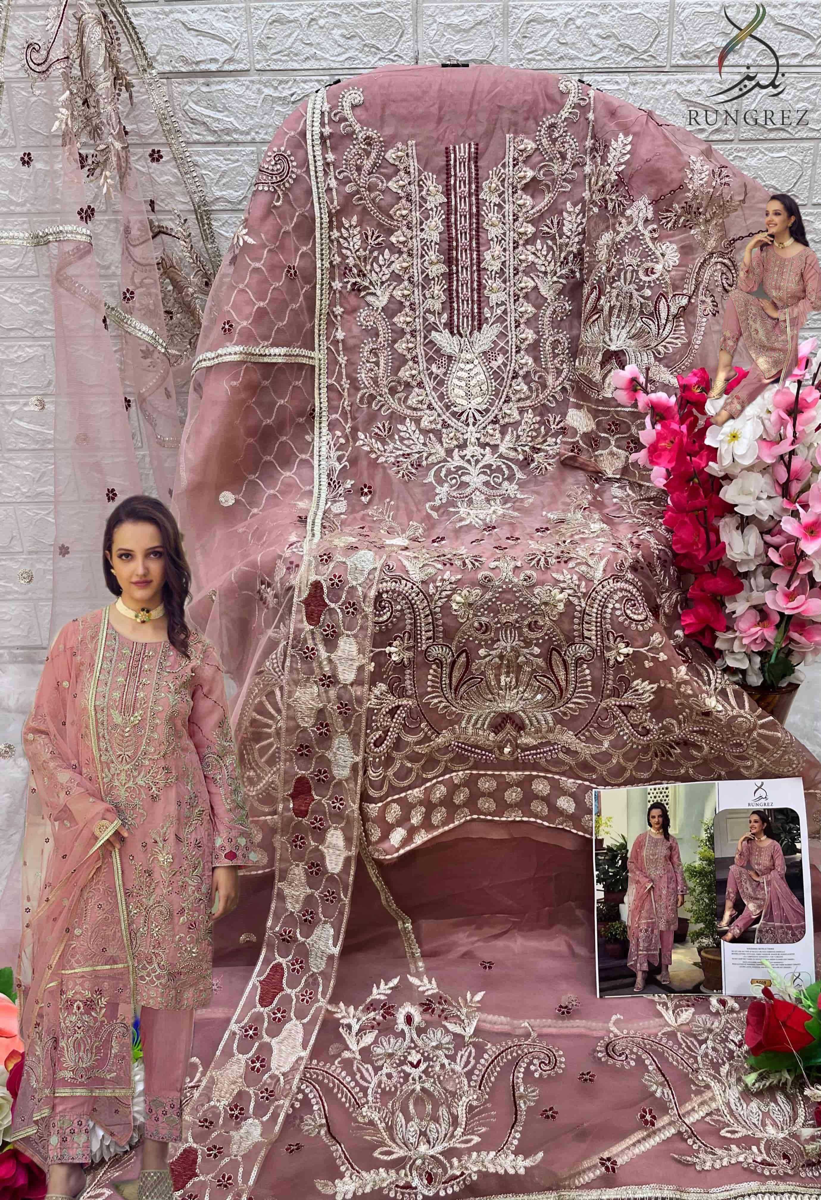 Rungrez 5019 Pakistani Embroidered Salwar Suit view 2