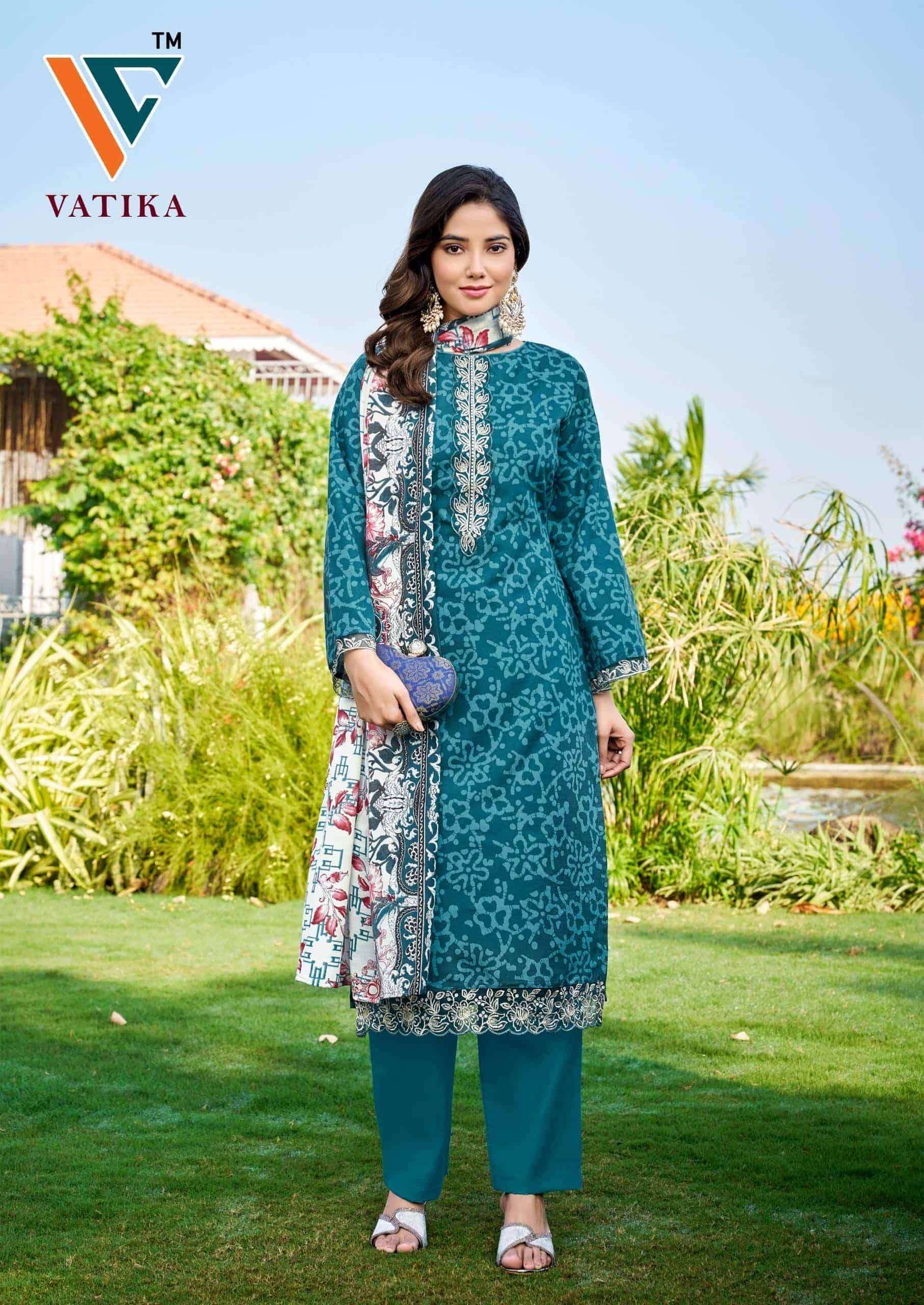 Vandana Fashion Vatika Vol 2 Fancy Cotton Ladies Suit Catalog view 10