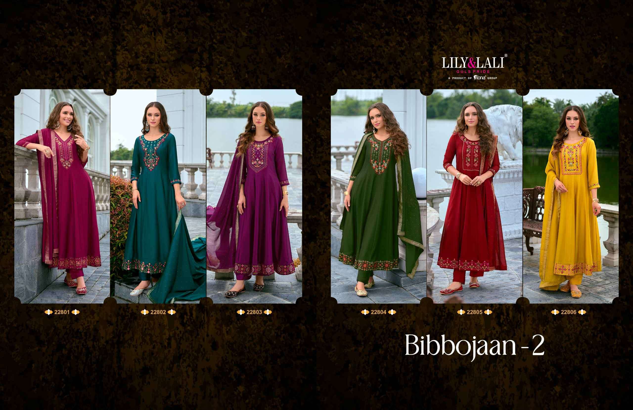 Lily And Lali Bibbojaan Vol 2 Premium Designs Anarkali Style 3 Piece view 7