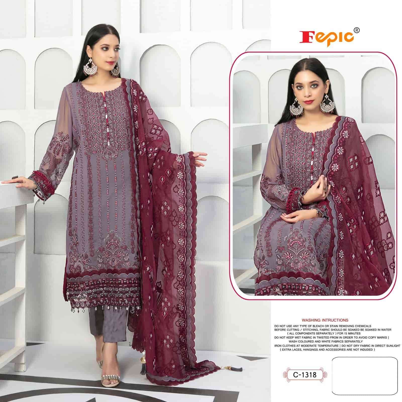 Fepic Rosemeen Embroidered Georgette Salwar Suit view 2