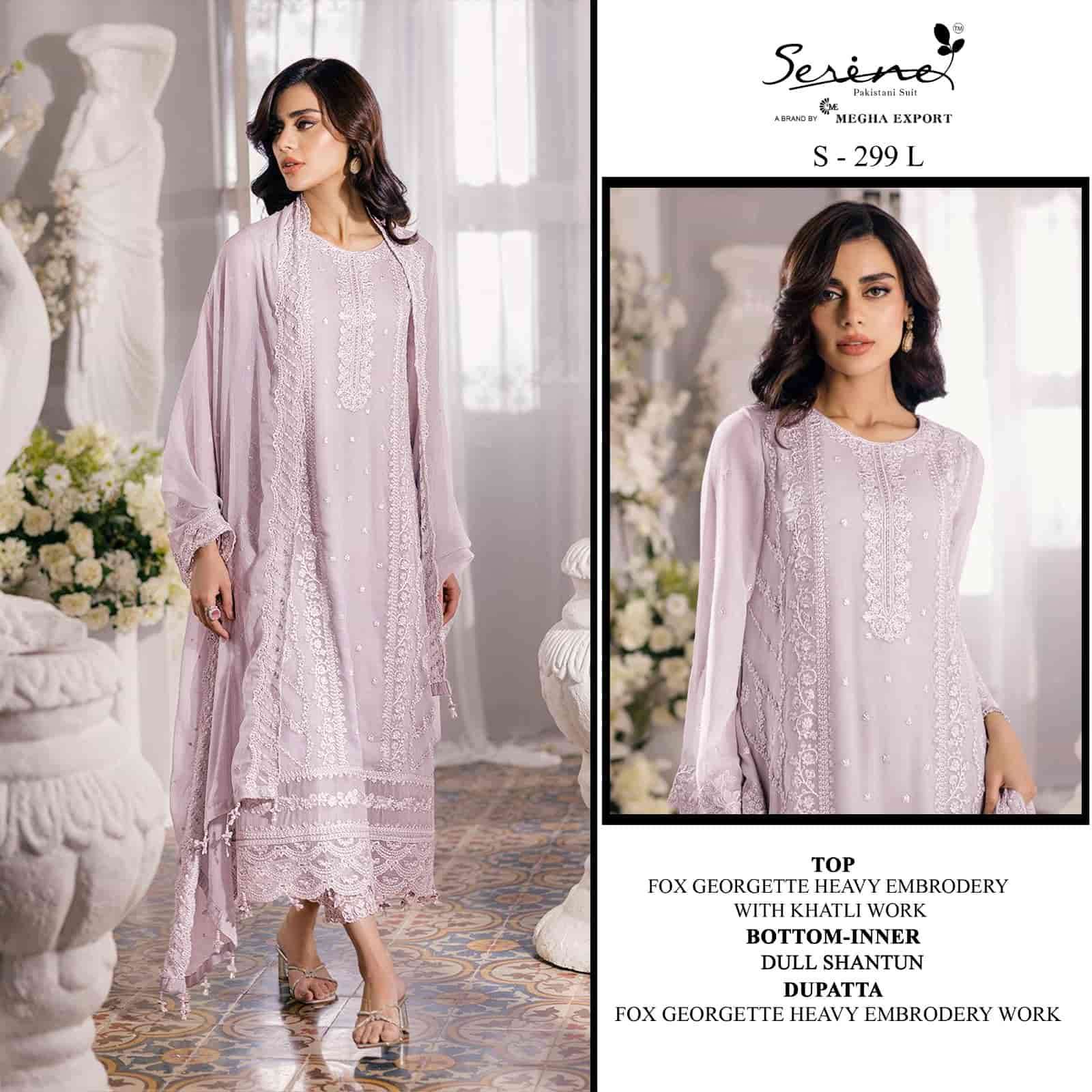 Megha Export S 299 Colors Festive Wear Style Designer Georgette Suit Wholesalers view 4