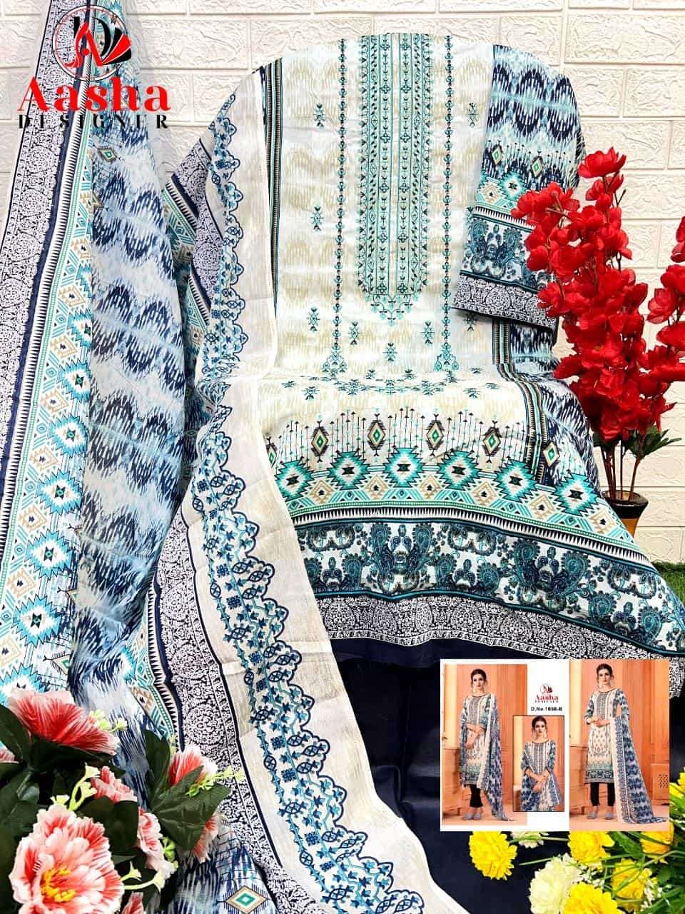 Harsha Vol 3 Embroidered Cotton Salwar Suit view 2